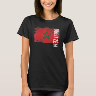 Oued Zem Marokko Flagge für Marokkaner Männer Frau T-Shirt