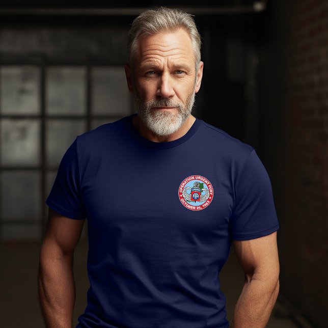 OUF Grenada Raider 82. ABN dunkler T - Shirt (Von Creator hochgeladen)