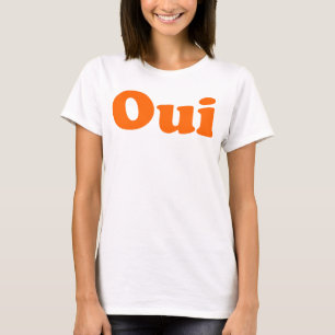 Oui der französische Wort-T - Shirt