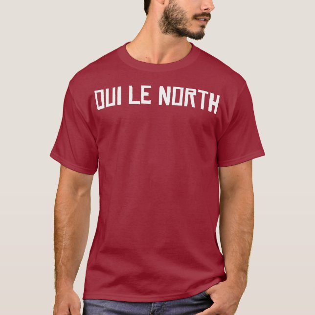 OUI LE NORTH Small Test French Canada T-Shirt (Vorderseite)