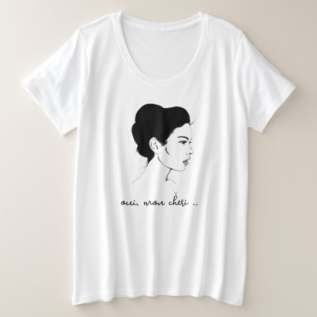 Oui, Mon Cheri T - Shirt (Design vorne)
