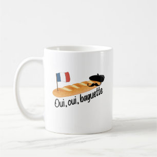 Oui Oui Baguette - Funny French Food Kaffeetasse