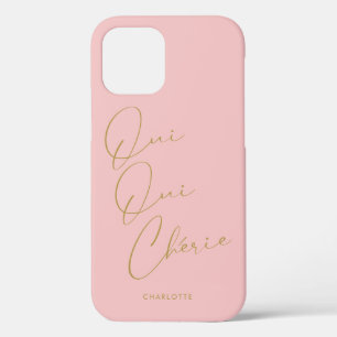 Oui Oui Chérie Französischer Zitat Chic Funny Blus Case-Mate iPhone Hülle