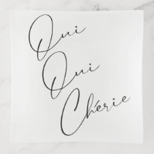 Oui Oui Chérie Französischer Zitat Chic Funny Schw