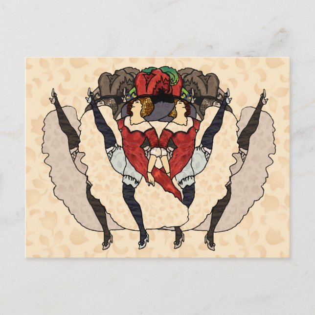 Oui! Oui! Oui! Flora Postkarte (Vorderseite)