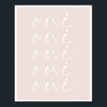 Oui Oui Oui Peach Hintergrund Poster<br><div class="desc">Oui Oui Oui Peach Hintergrund</div>