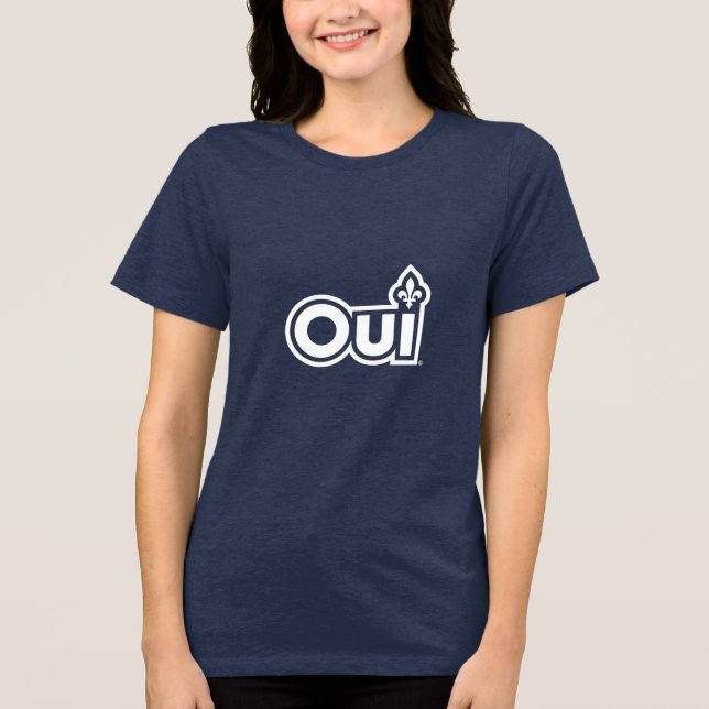 OUI Québec Tri-Blend Shirt (Vorderseite)