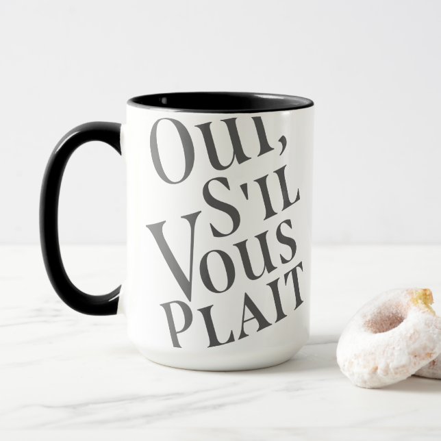 Oui, s il vous plait tasse (Mit Donut)