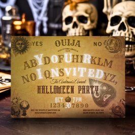 Ouija Ghost Vintag Gothic Wicked Spooky Party Boo Einladung