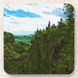 Ouimet Canyon Canada Abstrakt Impressionismus Getränkeuntersetzer