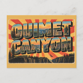 Ouimet Canyon ON Senkrechte Klippen Schlucht Kunst Postkarte