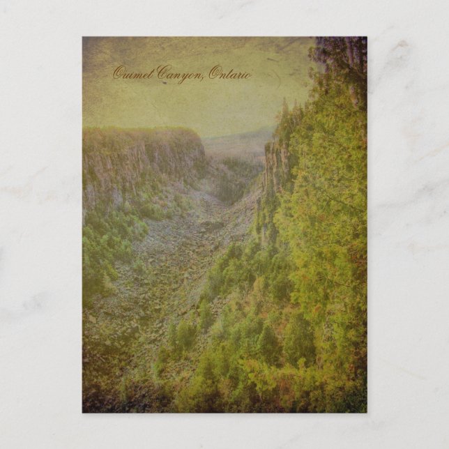 Ouimet Canyon Postkarte (Vorderseite)