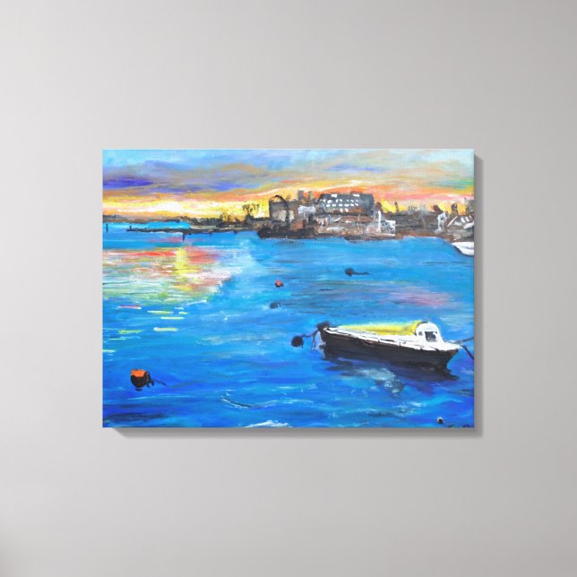 Oulton Broad Boote Leinwanddruck (Vorderseite)