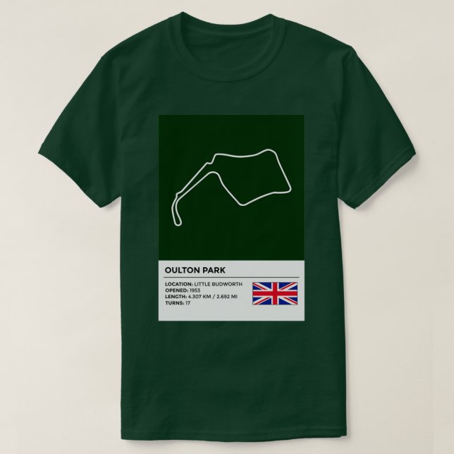 Oulton Park info T-Shirt (Design vorne)