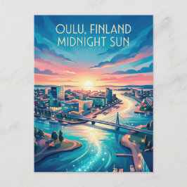 Oulu Finnland Postkarte