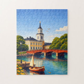 Oulu Finnland Puzzle Vintage Reise