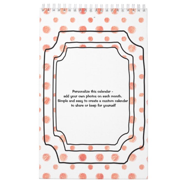 Our Family Customizable Calendar Kalender (Rückseite)