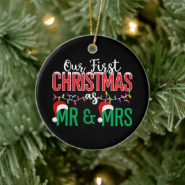 Our First Christmas Ceramic Ornament