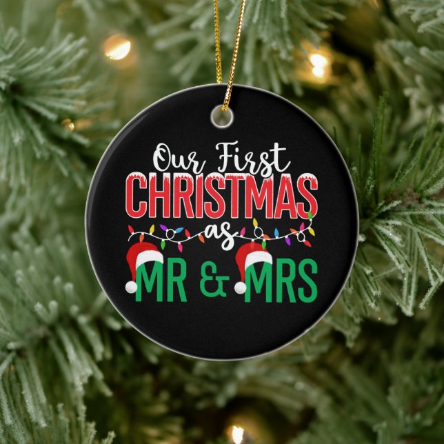 Our First Christmas Ceramic Ornament (Baum)