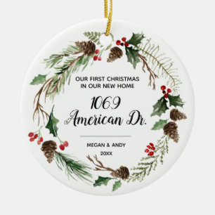 Our First Christmas in our new home Christmas Keramik Ornament