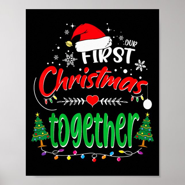Our First Christmas Together 2021 1st Christmas  Poster (Vorne)