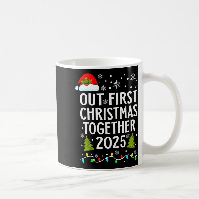 Our First Christmas Together 2025 Matching Christm Kaffeetasse (Rechts)