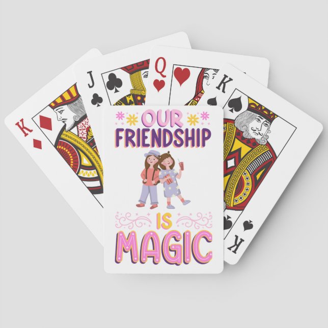 OUR FRIENDSHIP IS MAGIC . FRIENDS . BBF SPIELKARTEN (Rückseite)