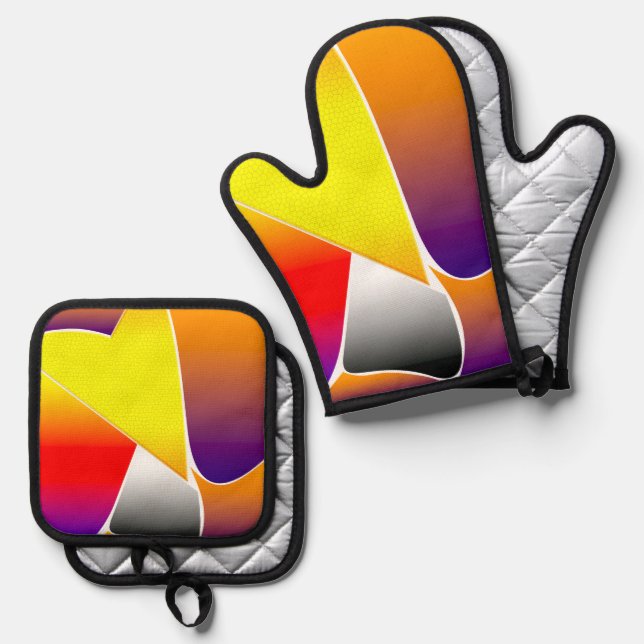 Our Friendship Staggers Ofenhandschuh & Topflappen-Set (Vorderseite/Rückseite)