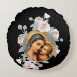 Our Lady of Good Remedy Blessed Mother Mary Rundes Kissen<br><div class="desc">Our Lady of Good Remedy Blessed Mother Mary Art Catholic</div>