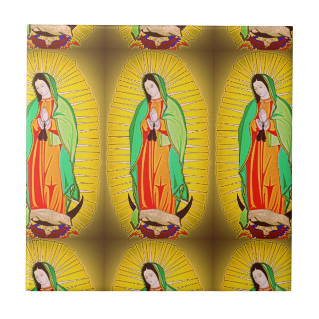 Our Lady Of Guadalupe Fliese (Vorderseite)