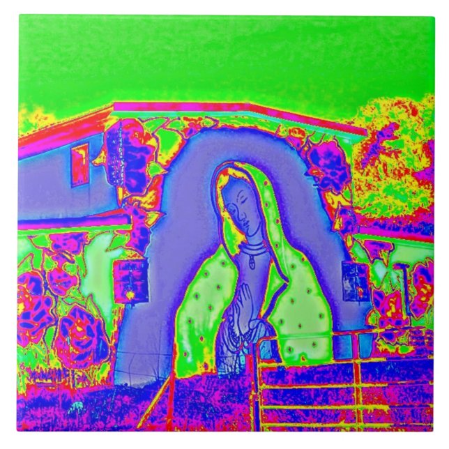 Our Lady Of Guadalupe Fliese (Vorderseite)