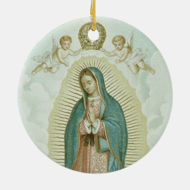 Our Lady Of Guadalupe Keramik Ornament (Hinten)