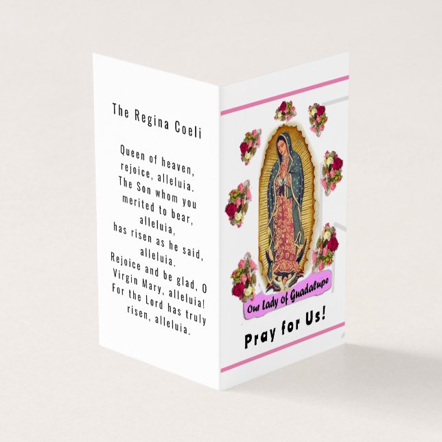 Our Lady of Guadalupe Prayer Card (Vorderseite)