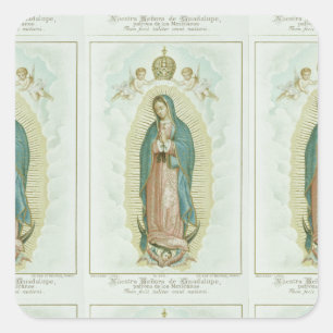 Our Lady Of Guadalupe Quadratischer Aufkleber