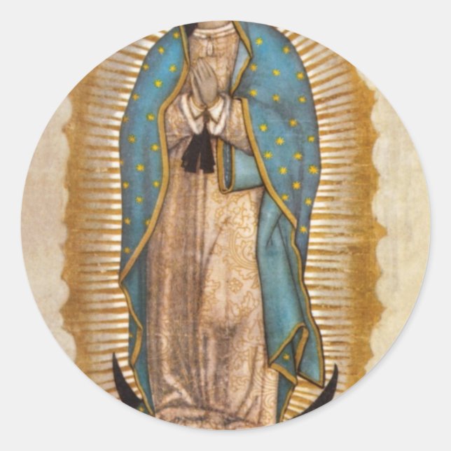 Our Lady Of Guadalupe Runder Aufkleber (Vorderseite)