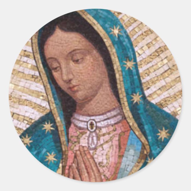 Our Lady Of Guadalupe Runder Aufkleber (Vorderseite)
