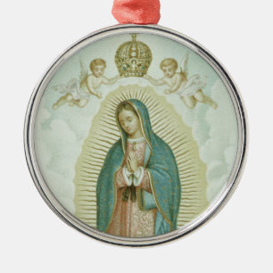 Our Lady Of Guadalupe Silbernes Ornament