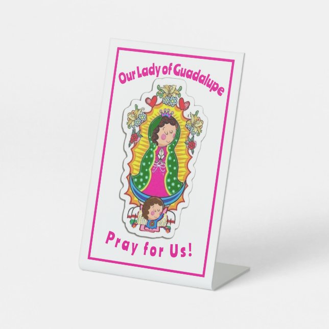 Our Lady of Guadalupe Sockelschild (Vorderseite)