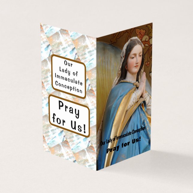 Our  Lady of  Immaculate  Conception Prayer Card (Vorderseite)