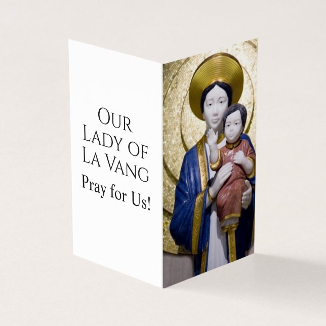 Our Lady of La Vang Prayer Card (Vorderseite)