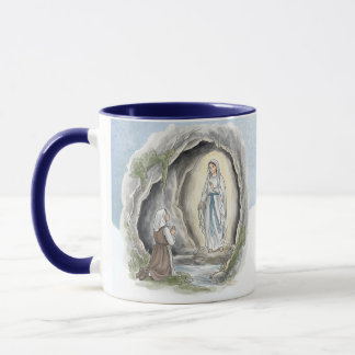 Our Lady of Lourdes, Catholic Mug Tasse