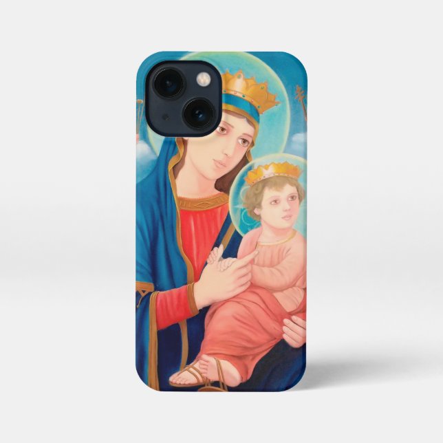 Our Lady of Perpetual Help Catholic iPhone Hülle (Rückseite)