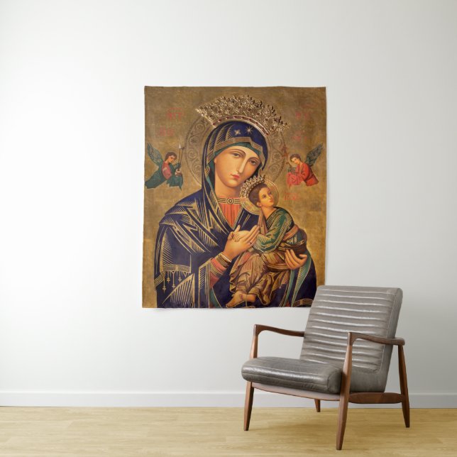 Our Lady Of Perpetual Help Wandteppich (Beispiel)