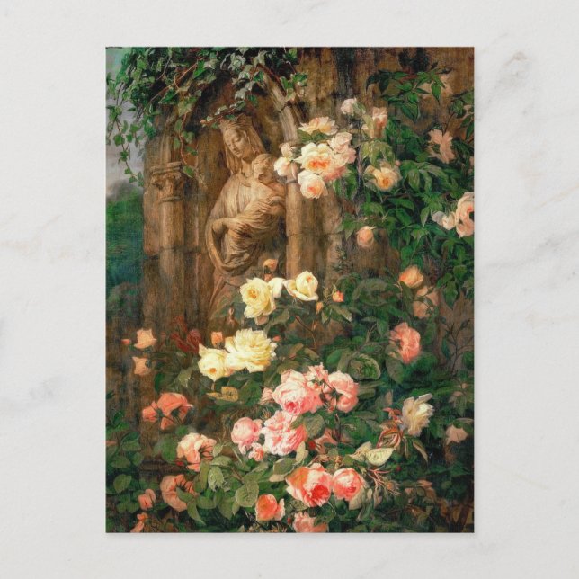 Our Lady of the Roses - Madonna with child Postkarte (Vorderseite)