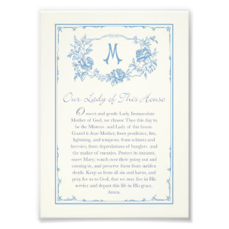Our Lady of This House Prayer Printable 5x7 Fotodruck