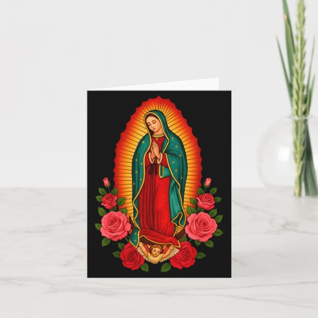Our Lady Virgen De Guadalupe Saint Virgin Mary - C Karte (Vorderseite)