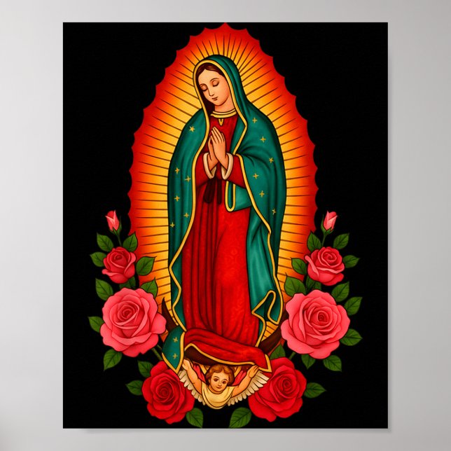 Our Lady Virgen De Guadalupe Saint Virgin Mary - C Poster (Vorne)