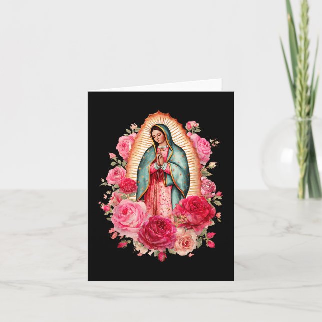 Our Lady Virgen De Guadalupe Saint Virgin Mary Nk  Karte (Vorderseite)