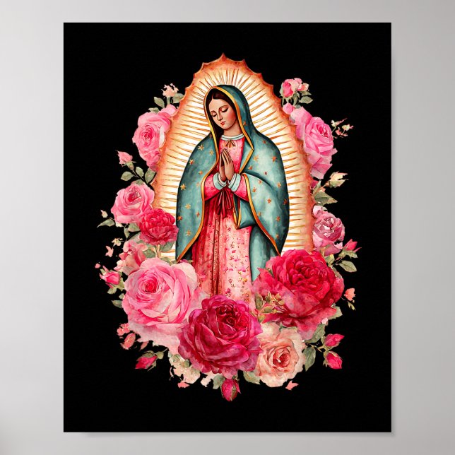 Our Lady Virgen De Guadalupe Saint Virgin Mary Nk  Poster (Vorne)