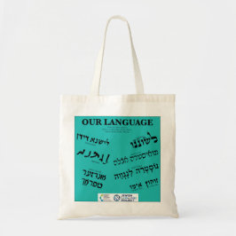 "Our Language" Teal Tragetasche